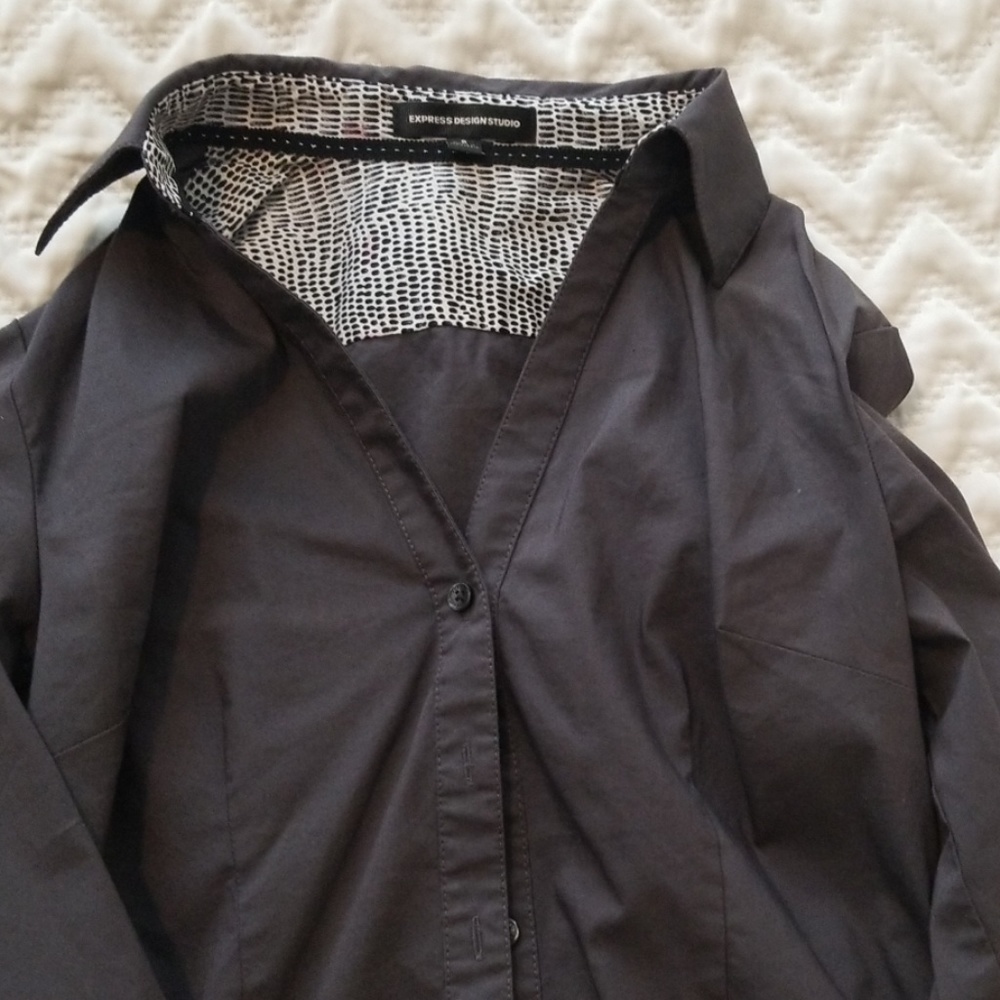 Express design studios Gray workshirt